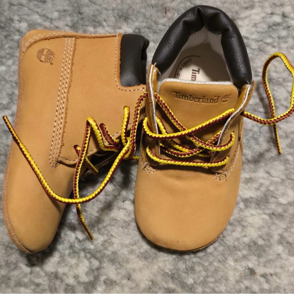 Timberland Tan and Black Classic Boots